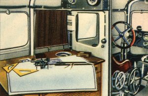 Navigationsraum des Dornier Do X Flugboots von Unbekannt
