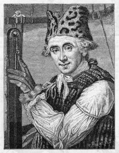 Dr. John Jeffries, amerikanischer Ballonfahrer, 1786 von Unbekannt