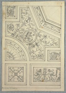 Zeichnung, Entwurf für eine Decke, ca. 1800