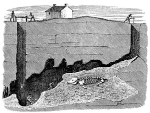 Dream Lead Mine, bei Wirksworth, Derbyshire, 1881