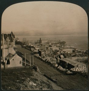 Dufferin-Terrasse, Altstadt und St. Lawrence River von der Zitadelle, Quebec, Kanada, 1906 von Unbekannt