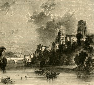 Kathedrale von Durham von Südwesten, 1898 von Unbekannt