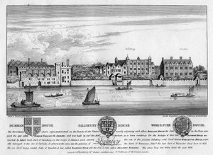 Durham House, Salisbury House und Worcester House, London, ca. 1630 1808 von Unbekannt