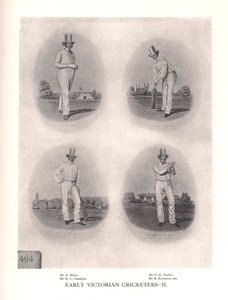 Frühe viktorianische Cricketspieler, 19. Jahrhundert 1912