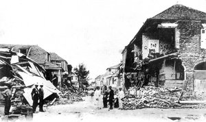 Erdbebenschäden, Duke Street, Kingston, Jamaika