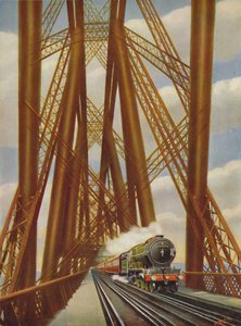 East Coast Express überquert die Forth Bridge, 1926