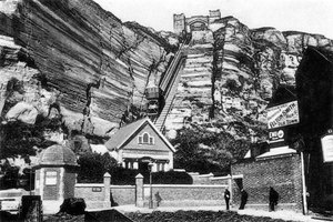 East Hill Lift, Hastings, East Sussex, frühes 20. Jahrhundert
