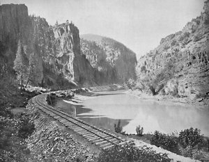 Echo-Klippen, Canyon des Grand River, Colorado, um 1897