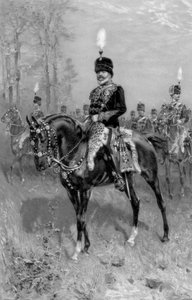 Edward VII. als Oberst des 10. Husarenregiments, 1902 von Unbekannt