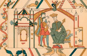 Edwards Anweisungen an Harold, 19. Jahrhundert von Unbekannt
