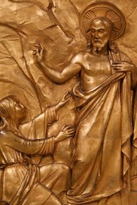 Eglise de la Madeleine - Tabernakel Detail - Jesus Christus und Maria Magdalena - Paris, Paris von Unbekannt