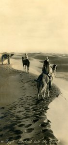 Ägypten - Ausblick in die Wüste, ca. 1918-ca. 1939
