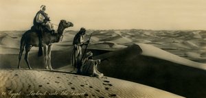 Ägypten - Ausblick in die Wüste, ca. 1918-ca. 1939