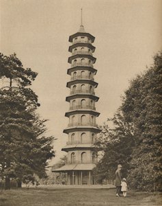 Version einer Pagode im Kew Gardens aus dem 18. Jahrhundert, um 1935 von Unbekannt