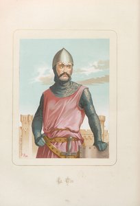 El Cid Rodrigo Díaz de Vivar. Aus: Hombres y mujeres celebres de todos los tiempos, 1875-1877 von Unbekannt