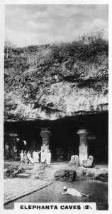 Elephanta-Höhlen, Bombay, Indien, ca. 1925