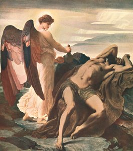 Elija in der Wüste, 1877-1878, ca. 1902 von Unbekannt