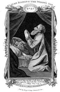 Elija erweckt den Sohn der Witwe, um 1808 von Unbekannt