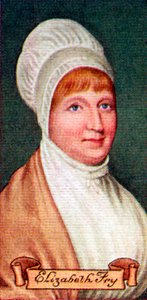 Elizabeth Fry, aus einer Serie von Zigarettenkarten, 1935 von Unbekannt