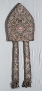 Bestickte Mitra, 1700er