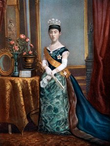Kaiserin Shoken, Kaiserin von Japan, spätes 19. - frühes 20. Jahrhundert von Unbekannt