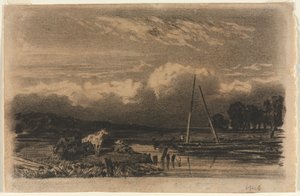 Englische Ansicht, nach Jules Dupré, 1800er von Unbekannt