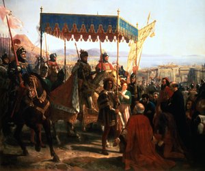 Einzug von Karl VIII. in Neapel, 12. Mai 1495, 19. Jahrhundert