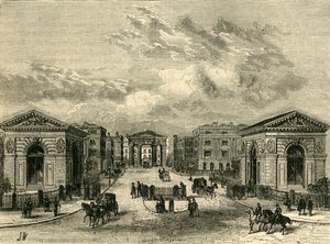 Eingang zur Euston Square Station, ca. 1876