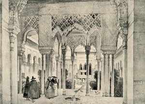 Eingang zum Löwenhof, ca. 1830, 1907