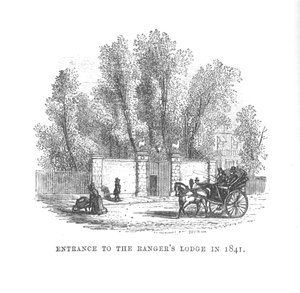 Eingang zur Rangers Lodge im Jahr 1841, um 1870 von Unbekannt