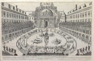 Reiterballett im Hof der Wiener Hofburg