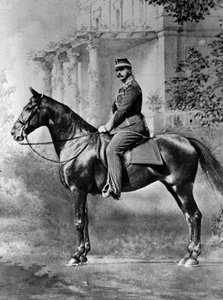 Reiterporträt von Zar Alexander II. von Russland von Unbekannt