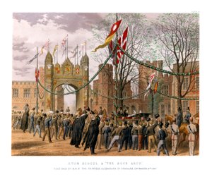 Eton School & The Boys Arch, 19. Jahrhundert von Unbekannt