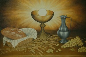 Eucharistie, Notre Dame de la Gorge, Frankreich von Unbekannt