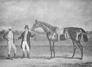 Euklid, Zweiter im St. Leger, 1839, nach einem toten Rennen mit Charles XII, um 1839 von Unbekannt