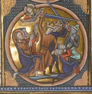 Hinrichtung von Juden. Miniatur aus Emblèmes bibliques von Unbekannt