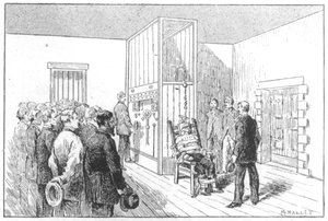 Hinrichtung von Kemmler, dem ersten Mann, der auf dem elektrischen Stuhl starb, USA, 6. August 1890 von Unbekannt