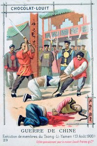 Hinrichtung von Mitgliedern des Tsong-Li-Yamen, China, Boxeraufstand, 13. August 1900 von Unbekannt