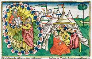 Exodus 20:1-5: Mose empfängt die Zehn Gebote