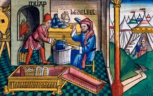 Exodus 31:2-8: Bezalel und Aholiab fertigen die Bundeslade an