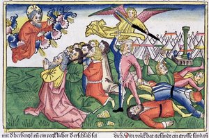 Exodus 32: 15-23: Moses zerbricht die Steintafeln