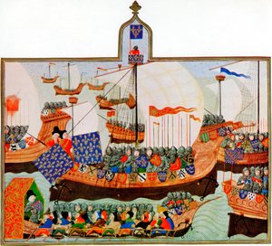 Expedition zur Konfrontation afrikanischer Korsaren, 1390 von Unbekannt