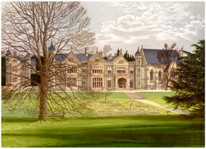 Exton House, Rutland, Heim des Earl of Gainsborough, um 1880