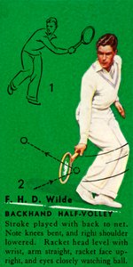 F. H. D. Wilde - Rückhand-Halbvolley, ca. 1935 von Unbekannt