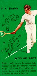 F. X. Shields - Rückhand Drive, um 1935