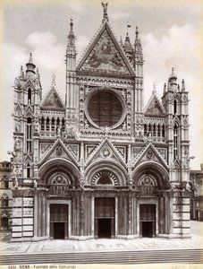 Fassade des Doms von Siena, Italien, spätes 19. oder frühes 20. Jahrhundert von Unbekannt