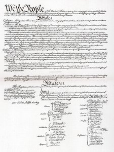 Faksimile der Präambel und Verfassung der Vereinigten Staaten von Amerika, 1901 von Unbekannt