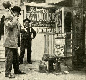 Jahrmarktattraktion, 1910