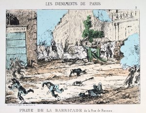 Fall der Pariser Kommune, 1871 von Unbekannt