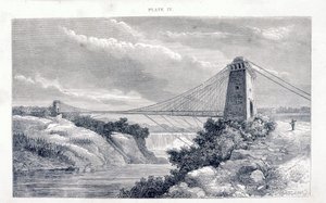 Falls View Hängebrücke, Niagara, Nordamerika, um 1869-1889 von Unbekannt